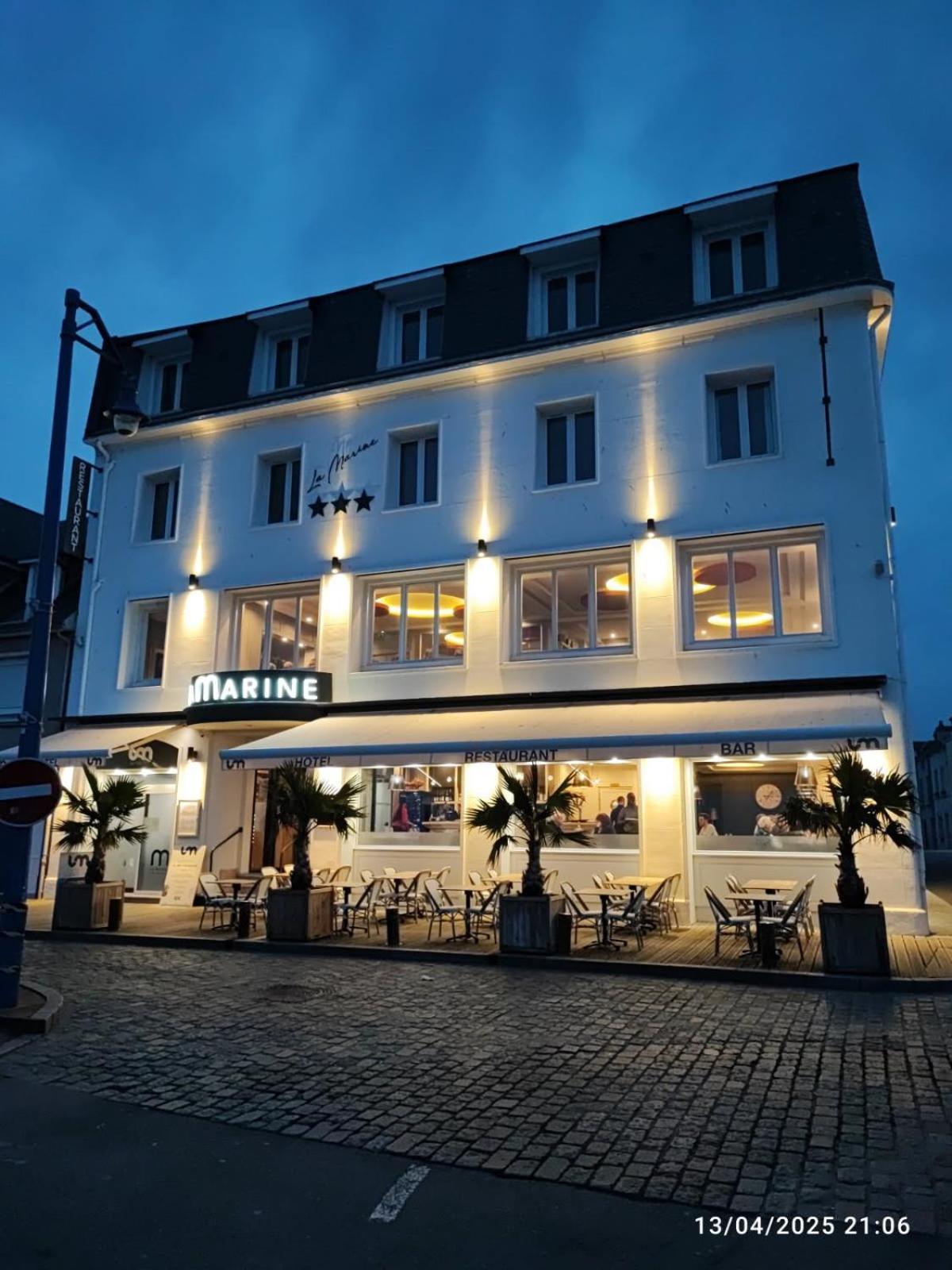 Hôtel de la Marine Port-en-Bessin-Huppain Exterior foto
